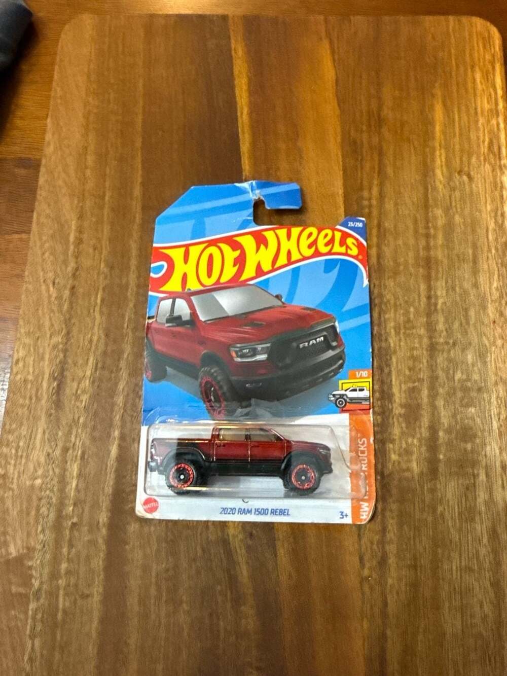 2022 Hot Wheels 2020 RAM 1500 Rebel Red HW Hot Trucks 1/10